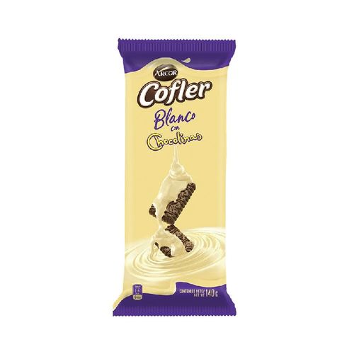 Chocolate Cofler Blanco con Chocolinas 140g
