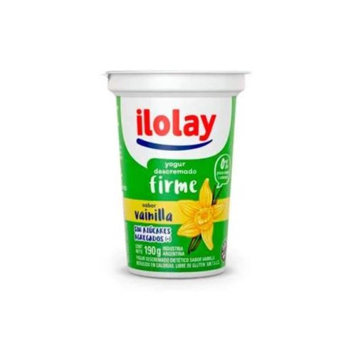 Yogur Ilolay Parcialmente Descremado Firme Vainilla 190g