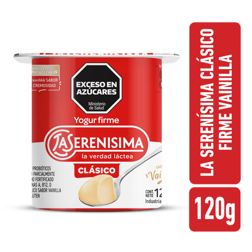 Yogur La Serenísima Firme Vainilla 120g