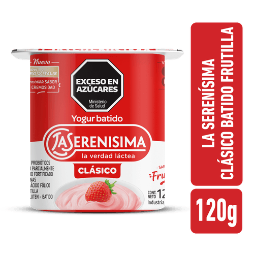 Yogur La Serenísima Entero Frutilla 120g