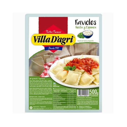 Ravioles Villa Dagri Ricota/Verdura 500g