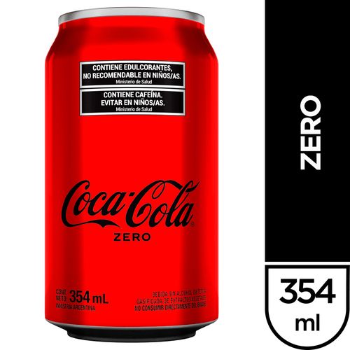 Gaseosa Coca Cola Sin Azúcar 354ml