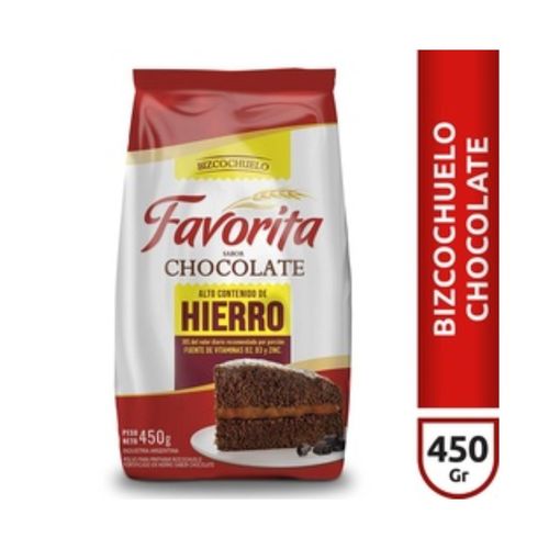 Bizcochuelo Favorita Chocolate C/ Hierro 450g