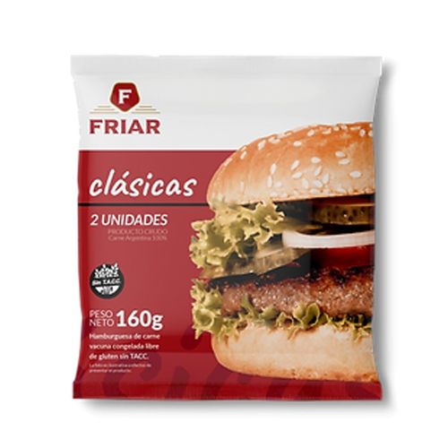 Hamburguesas Clásicas Friar 160g