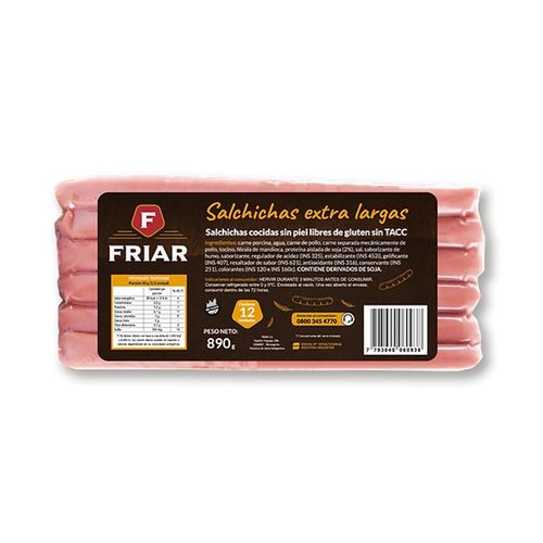 Salchichas Friar Extra Largas x 12u