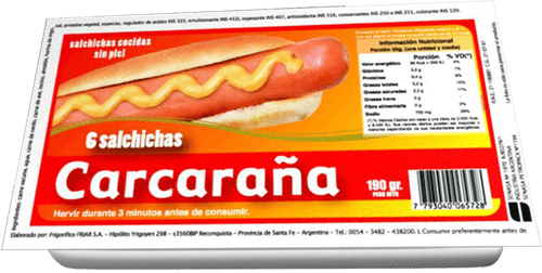 Salchichas Viena Carcaraña x 6u