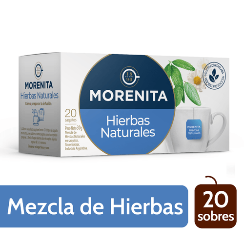 Té hierbas natural La Morenita 20 un.