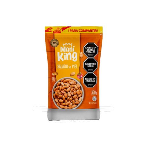Maní King Frito Salado Sin Piel 350g