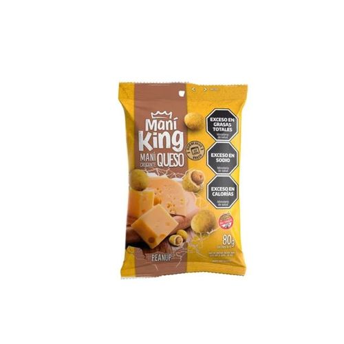 Maní King Crocante Sabor Queso 80g