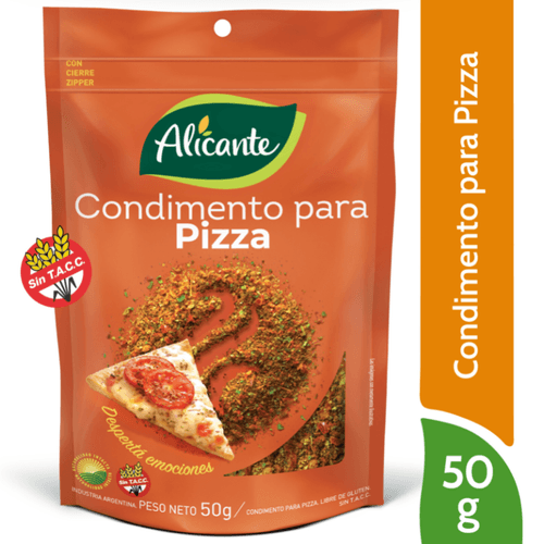 Condimento para Pizza Alicante Sin Tacc 50g