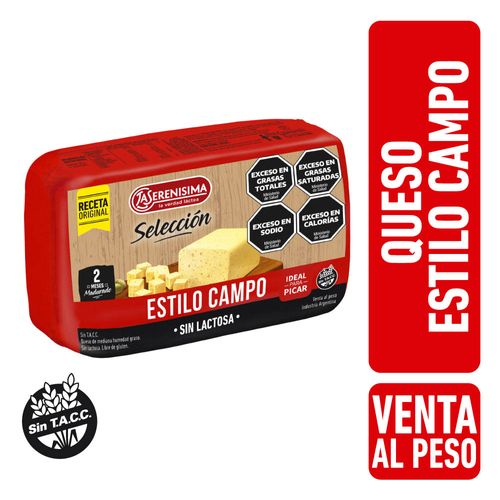 Queso Estilo Campo La Serenísima x Kg