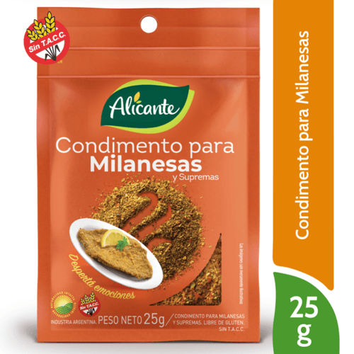 Condimento Para Milanesas Sin Tacc