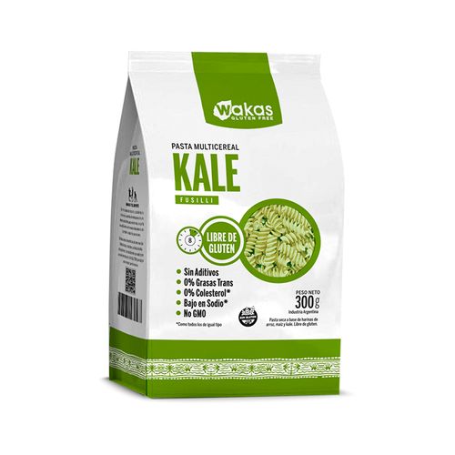 Fideos Apto Celíacos Kale Fusilli Wakas 300g
