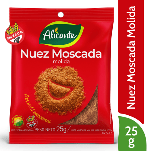 Nuez Moscada Molida Alicante 25gr