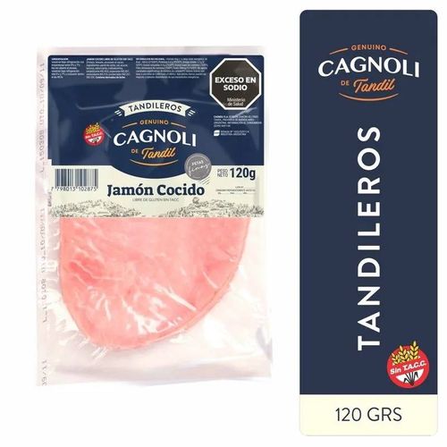 Jamón Cocido Cagnoli 120g