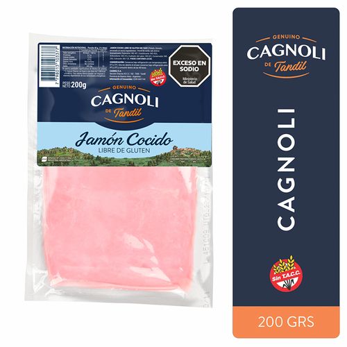 Jamón Cocido Cagnoli 200g