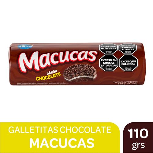 Galletitas Macucas de Chocolate Rellenas 110g