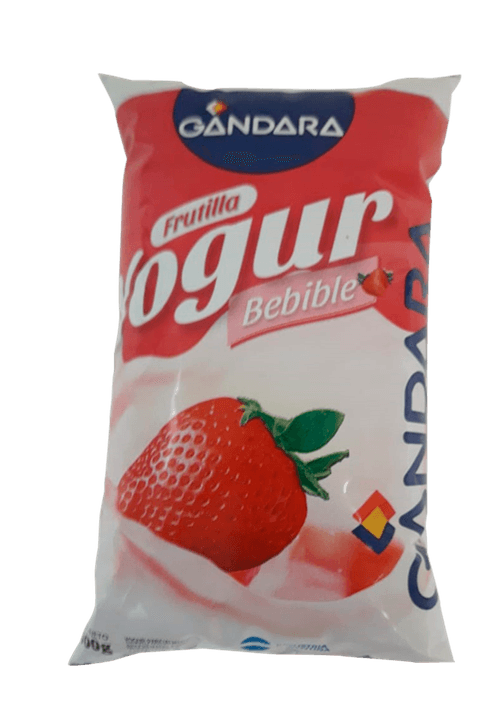 Yogur Gándara Bebible de Frutilla Sachet 900ml