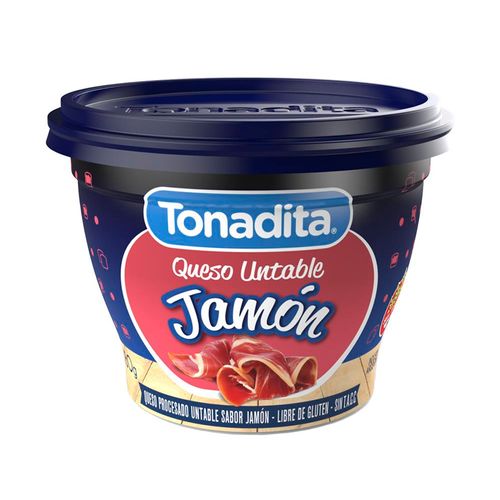 Queso Untable Tonadita Jamón 180g