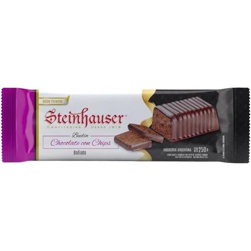 BUDIN CHOCO C CHIPS BAÑAD