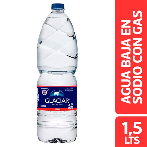 Agua Mineral Glaciar con Gas 1,5L
