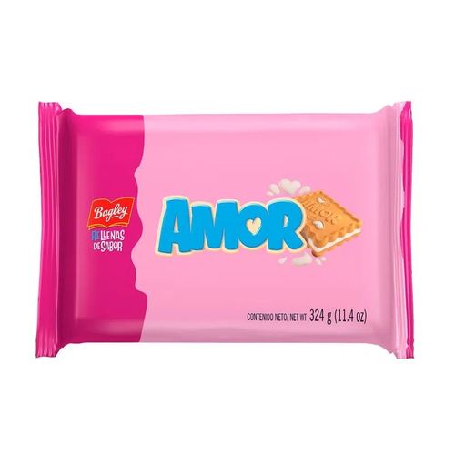 Galletitas Amor Rellenas Sabor Almendra Pack 3 x 110g