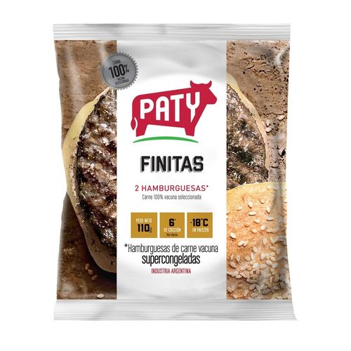 Hamburguesas Paty Finitas x 2u