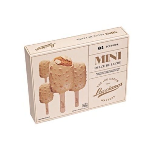 Palito Helado Mini Dulce de Leche Lucciano´s x 4u