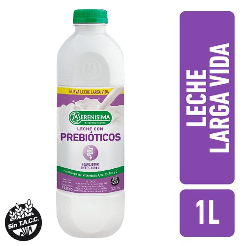 Leche La Serenísima Larga Vida Descremada Con Prebióticos 1L