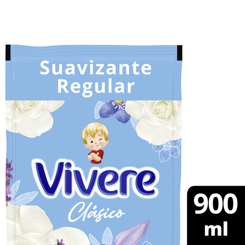 Suavizante Vivere Clásico Explosión Floral Doy Pack 900Ml