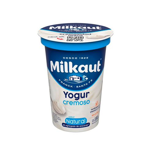 Yogur Milkaut Cremoso Natural 180g