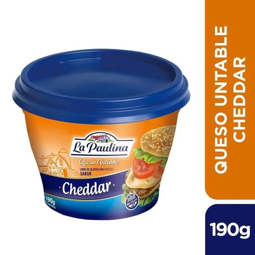 Queso Untable La Paulina Cheddar x 190g