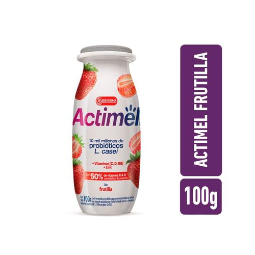Leche Fermentada Actimel Frutilla 100g