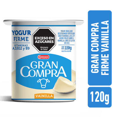 Yogur Gran Compra Firme Vainilla 120g