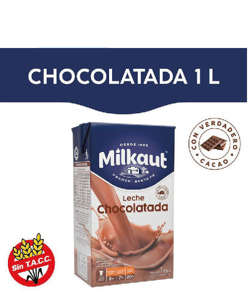 Leche Chocolatada Milkaut UAT 1L