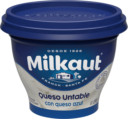 Queso Untable Milkaut Azul 190g