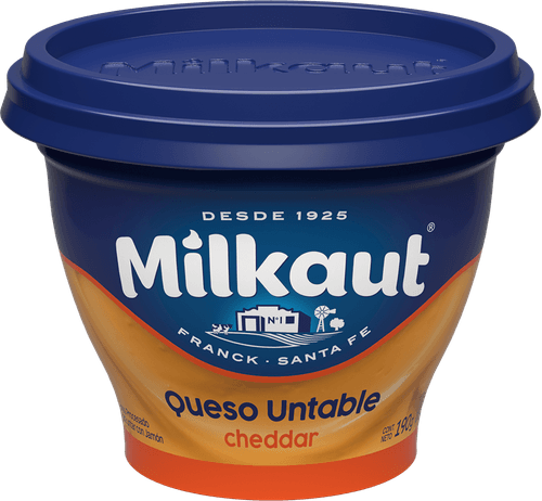 Queso Untable Milkaut Cheddar 190g