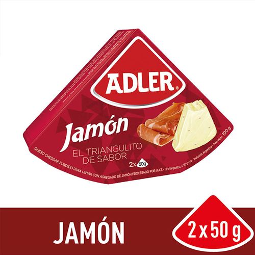 Queso Adler Fundido Jamón 100g