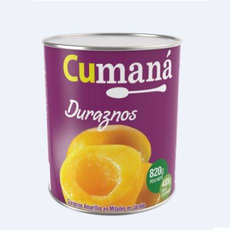 Duraznos Cumaná en Mitades 820g