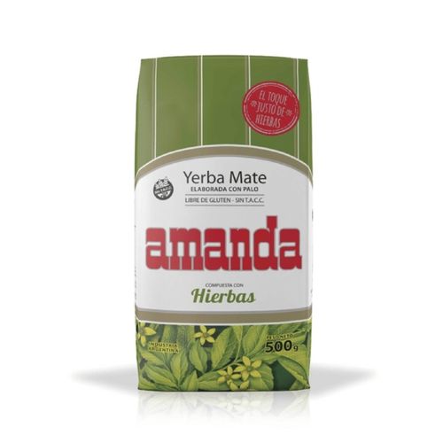 Yerba Mate Amanda Compuesta Con Hierbas Serranas 500g