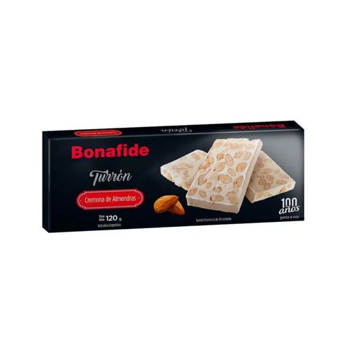 Turrón Bonafide Cremona de Almendras 120g