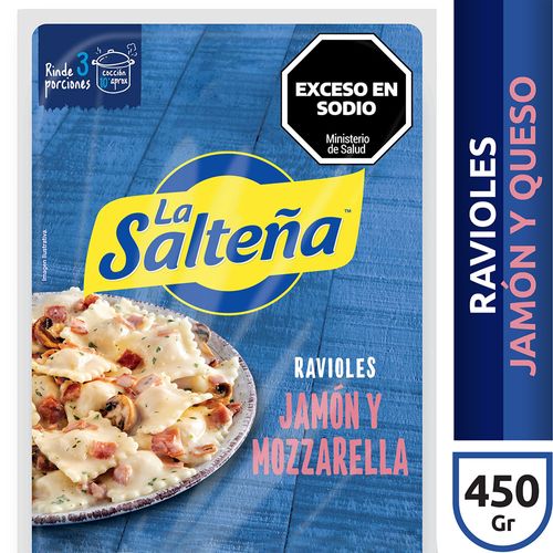 Ravioles La Salteña Jamón y Muzarella 450g