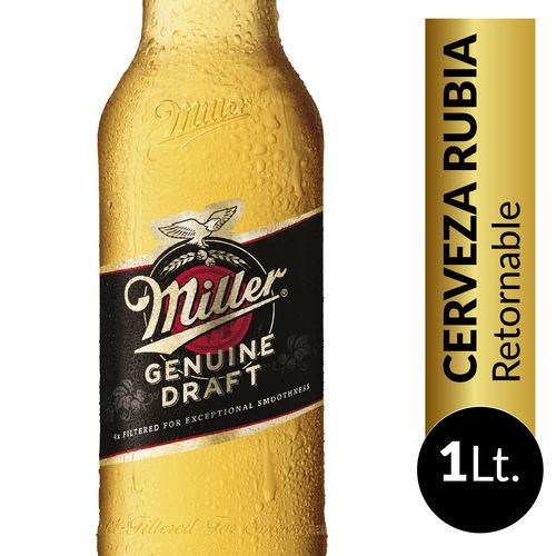 Cerveza Miller Retornable 1L