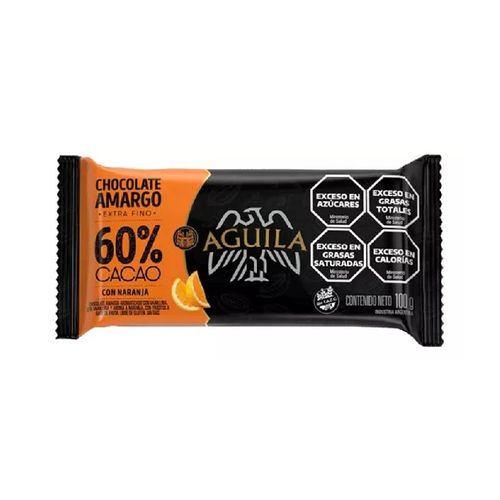 Chocolate Aguila Amargo Naranja 100g