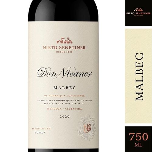 Vino Don Nicanor Tinto Malbec 750ml