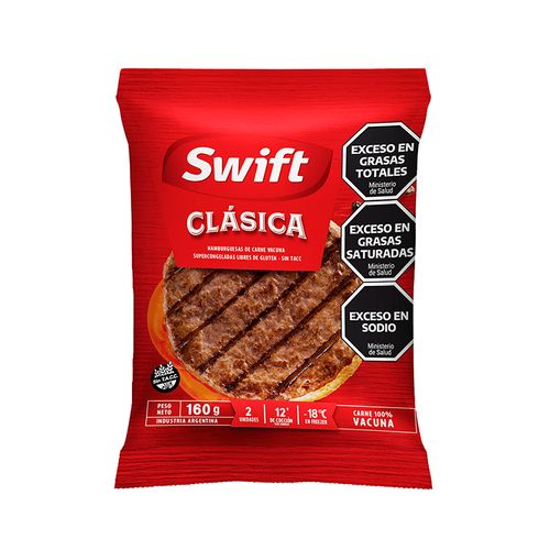 Hamburguesas Clásicas Swift Doble Plus x 2u