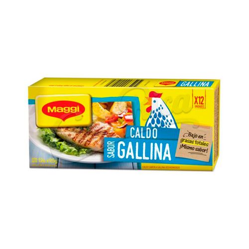 Caldo Maggi Gallina 12 Cubitos