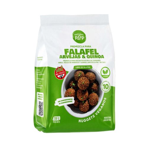 Premezcla Natural Pop para Falafel Quinoa y Arveja 200g
