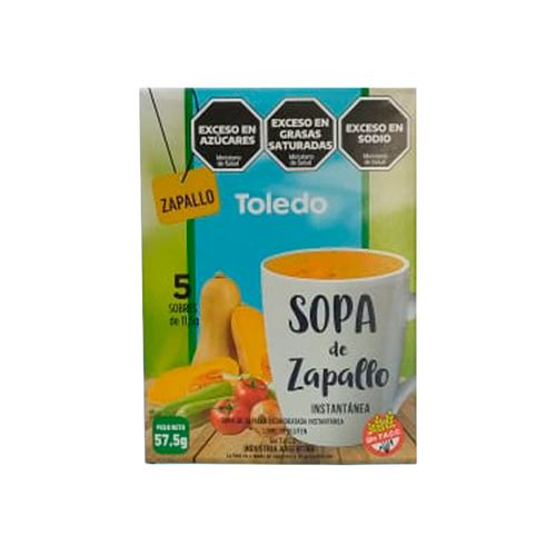 Sopa Toledo Instantánea Zapallo 5 Sobres