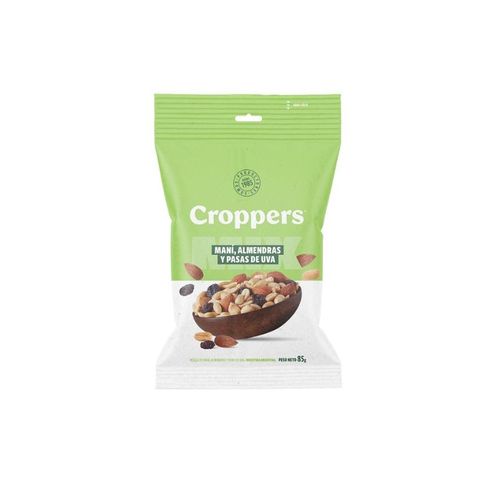 Mix Croppers de Maní, Almendras y Pasas de Uva Sin Sal 85g